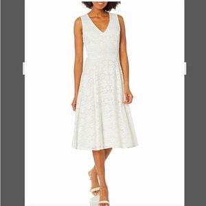 Tommy Hilfiger White Strapless A-line Dress